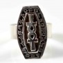 Large Silver Ankh Ring